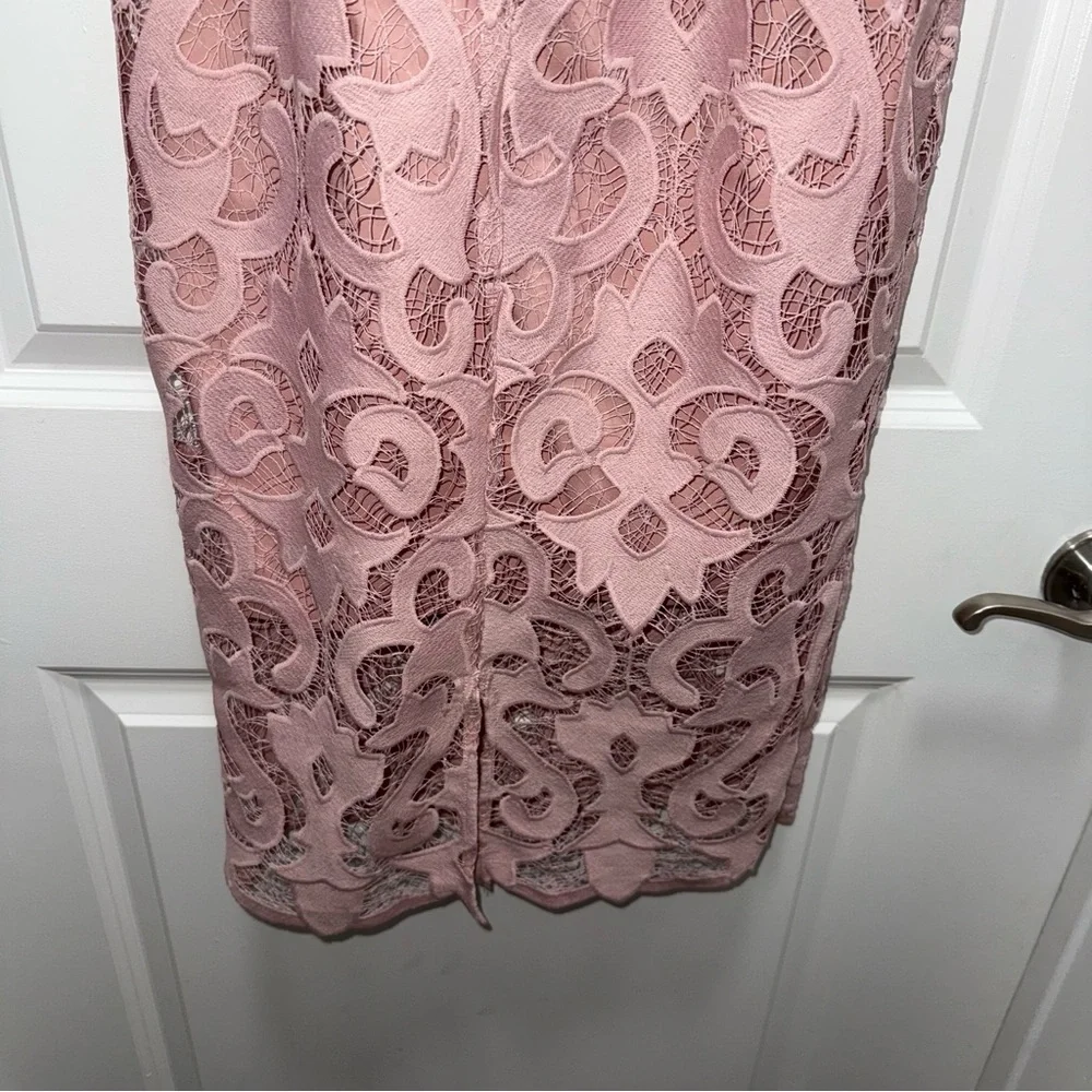 NWT Bardot Pink Rose Lina Lace Midi Dress